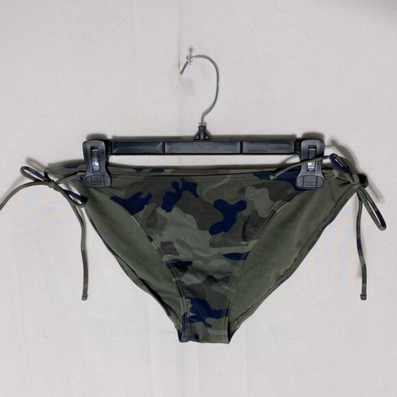 5/$25 Women’s Army Green Camo Print String Bikini Bottom L - Picture 8 of 8